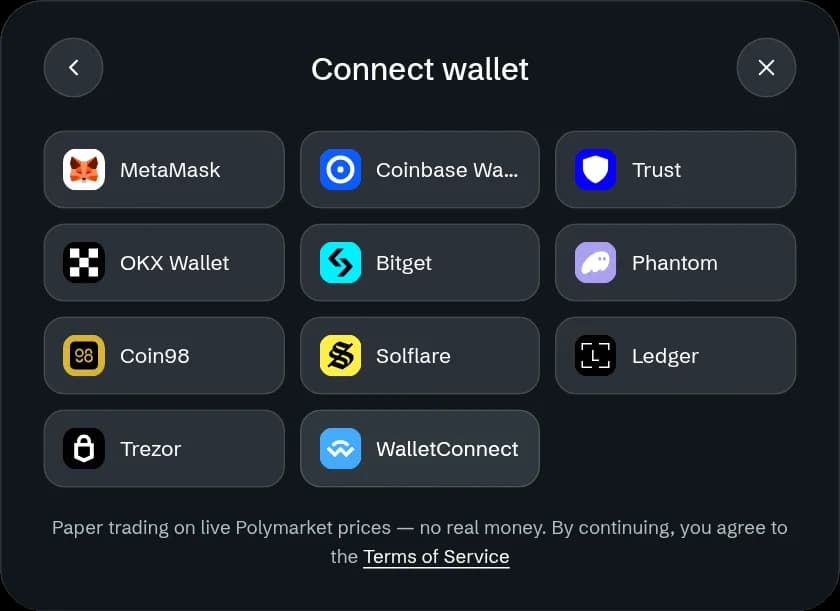 The wallet list